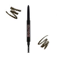 Revolution svinčnik za oblikovanje obrvi - Duo Brow Pencil - Dark Brown