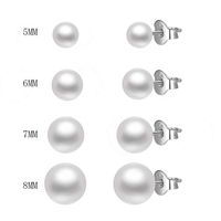 Olivie Náušnice 6mm sladkovodné perly 5501