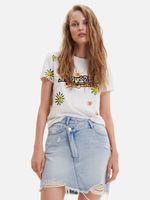 Desigual Margapepo Tricou Alb