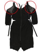 ženska haljina PUNK RAVE - Uran - OŠTEĆENA M