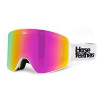 HORSEFEATHERS Snowboardové okuliare Lynx - white mirror/pink