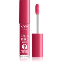 NYX Professional Makeup This is Milky Gloss Milkshakes Hydratisierendes Lipgloss mit Parfümierung Farbton 10 Strawberry Horchata 4 ml