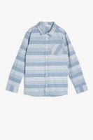 Koton Boy's Blue Patterned Shirt