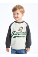 LC Waikiki Crew Neck Long Sleeve Snoopy Printed Baby Boy Sweatshirt