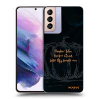 Silikónový prehľadný obal pre Samsung Galaxy S21+ 5G G996F - Pumpkin