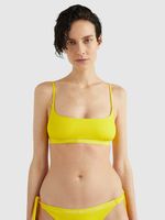 Tommy Hilfiger Underwear Tonal Logo-bralette Bikini-Oberteil Gelb