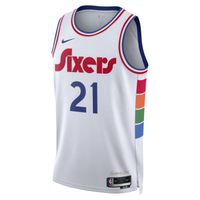 Nike Dri-FIT NBA Joel Embiid Philadelphia 76ers 2024/25 City Edition Swingman Jersey - Pánske - Dres Nike - Biele - FQ4355-101 - Veľkosť: 2XL