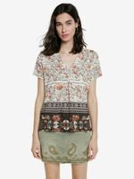 Desigual TS Cracovia Tricou Alb