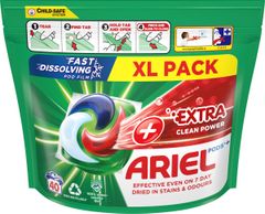 Ariel All-in-1 PODS Extra clean, Gélové Kapsuly Na Pranie, 40 Praní