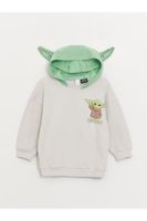 LC Waikiki Long Sleeve Star Wars Printed Baby Boy Hoodie