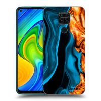Silikónový čierny obal pre Xiaomi Redmi Note 9 - Gold blue