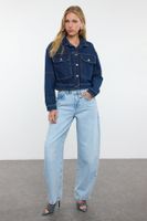 Trendyol Blue More Sustainable Normal Waist Skater Baggy Jeans