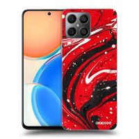 Silikónový prehľadný obal pre Honor X8 4G - Red black