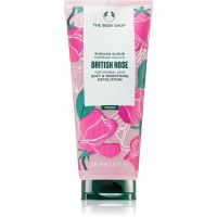 The Body Shop British Rose Shower Scrub делікатний пілінг для тіла з ароматом троянди 200 мл