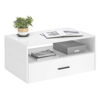 Hom`in KONFERENČNÝ STOLÍK, biela, kompozitné drevo, 93,2/42,7/60,2 cm