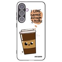 Silikónový čierny obal pre Samsung Galaxy S24+ S926B 5G - Cute coffee