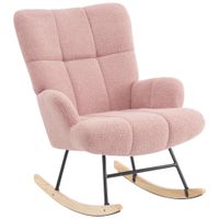 P & B HOJDACIA STOLIČKA, drevo, kov, textil, ružová
