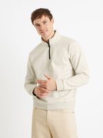 Celio Cechinzip Pullover Beige