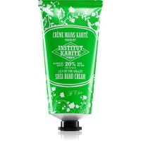 Institut Karité Paris Lily Of The Valley So Chic hranilna krema za roke s karitejevim maslom tube + box 75 ml