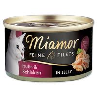 Konzerva MIAMOR Feine Filets kuře + šunka v želé 100g