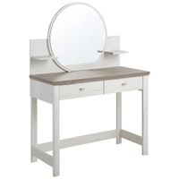 Hom`in TOALETNÝ STOLÍK, sivá, biela, 104,3/45/143 cm