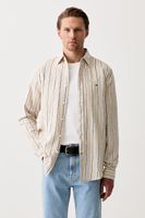 Tommy Jeans košeľa pánska s ľanom