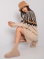 RUE PARIS Beige knitted dress