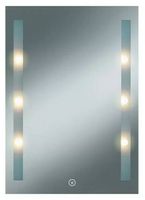 Zrcadlo KristallForm Moonlight / 50 x 70 cm / 36 W / 2 LED výřezy / 360 lm / IP44 / neutrální bílá