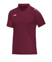 JAKO Tehnička sportska majica 'Classico'  bordo / bijela