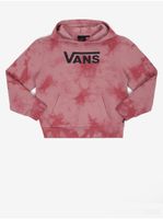 Růžová holčičí batikovaná mikina s kapucí VANS Cloud Wash