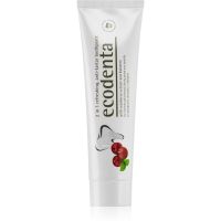 Ecodenta Green Tartar Eliminating erfrischende Zahncreme gegen Zahnstein mit Fluor Geschmack Cranberry 100 ml