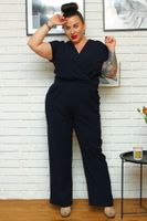 Karko Woman's Jumpsuit Q256 Navy Blue