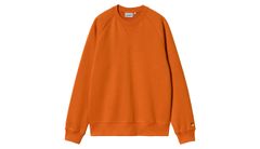 Carhartt WIP Chase Sweat Tirmeric Pánske - Mikiny a mikiny s kapucou Carhartt WIP - Oranžová - I033660_2GP_XX-S - Size: S