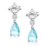 Olivie Strieborné náušnice AQUA 4225