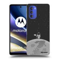 Silikónový čierny obal pre Motorola Moto G51 - Astronaut