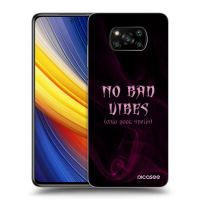 Silikónový čierny obal pre Xiaomi Poco X3 Pro - No bad vibes