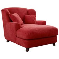 Sit & More XXL KRESLO, textil, kompozitné drevo, červená