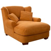 Sit & More XXL KRESLO, textil, žltá