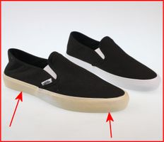 VANS Schuhe - Slip-On SF - Schwarz/Weiss - BESCHÄDIGT 40