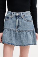 Levi's Bavlnená rifľová sukňa Levi's FLOUNCE MINI
