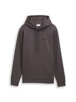 TOM TAILOR Sweater majica  antracit siva / crna