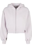 Women's Short Oversized Zipper Jacket softlilac