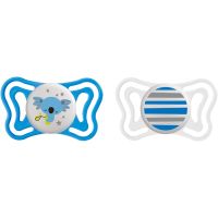 Chicco Physio Light Boy Night πιπίλα 6-16 m 2 τμχ