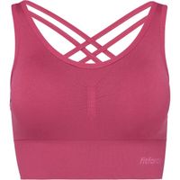 Fitforce YANKA Дамско спортно бюстие, винен, размер