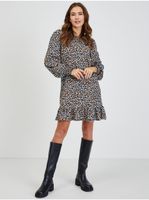 Brown-blue lady patterned dress ORSAY - Women