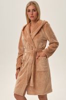 Dámský župan Henderson Fiora - s ušima Béžová 2XL