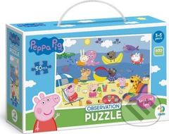 Puzzle s hledáním obrázků Prasátko Peppa (50 dílků) - puzzle z kategorie 15 - 60 dílků