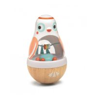 DJECO Wood Roly-Poly Owl παιχνίδι 10m+ 1 τμχ