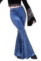 Damen Leggings Glockenhose KILLSTAR x CORPSE BRIDE - Whimsy Flutter Flares - Blau M