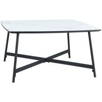 MID.YOU KONFERENČNÝ STOLÍK, biela, kov, kompozitné drevo, 80/60/42 cm